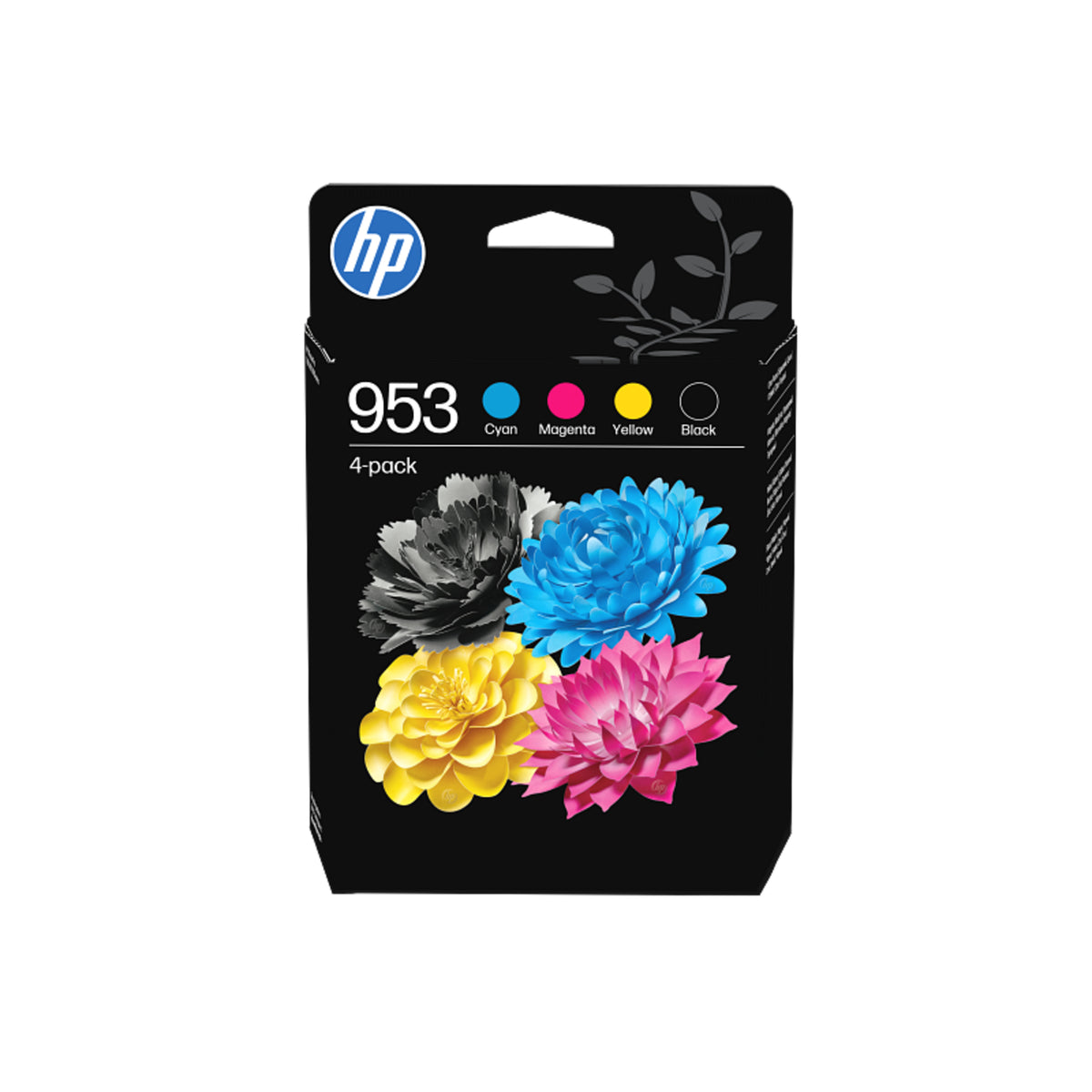 HP Tintenpatrone, schwarz, cyan, magenta, gelb