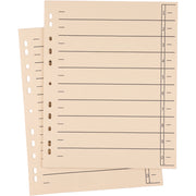 Soennecken Trennblatt A4 200g Karton ch 100St, DIN A4