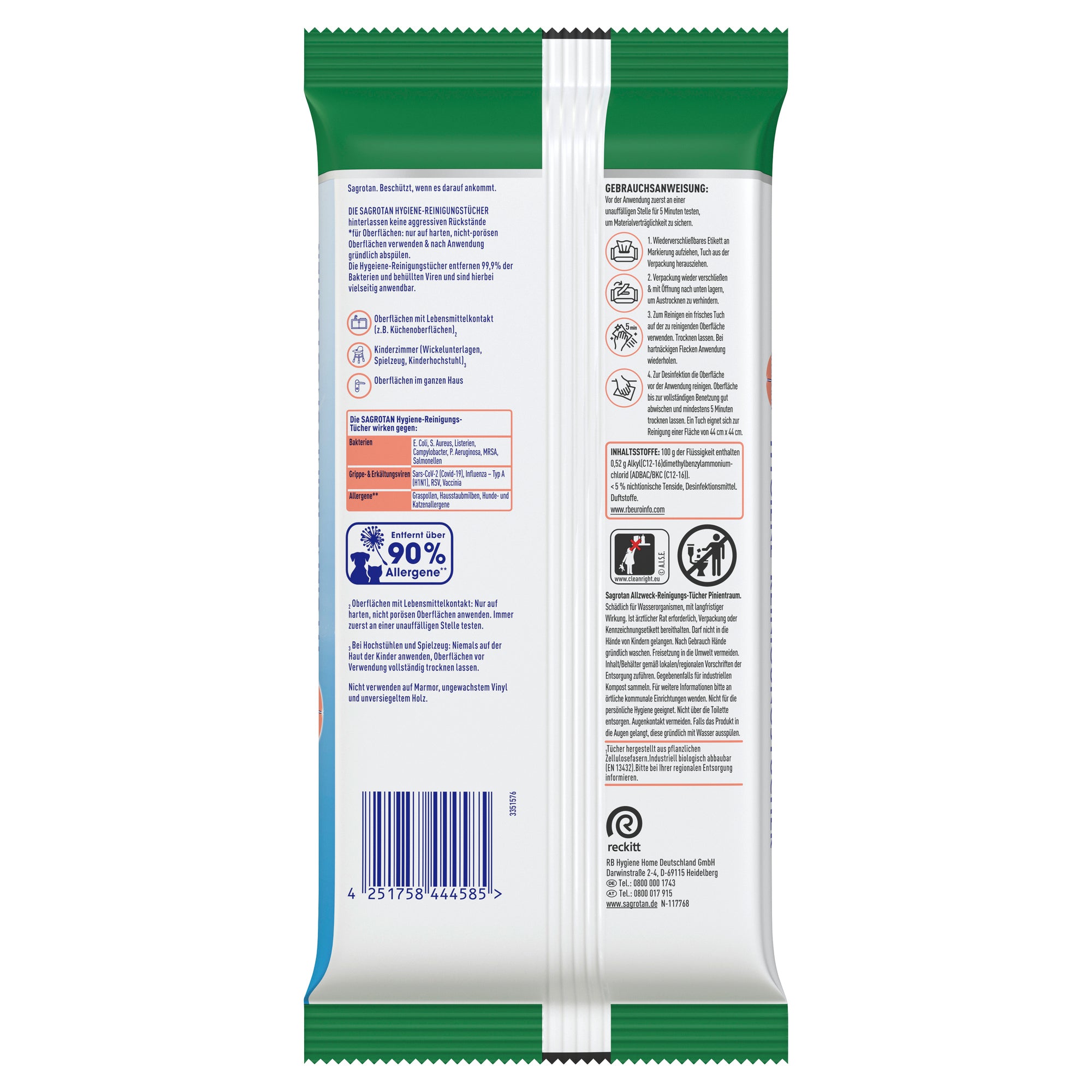 Sagrotan Reinigungstücher Hygiene