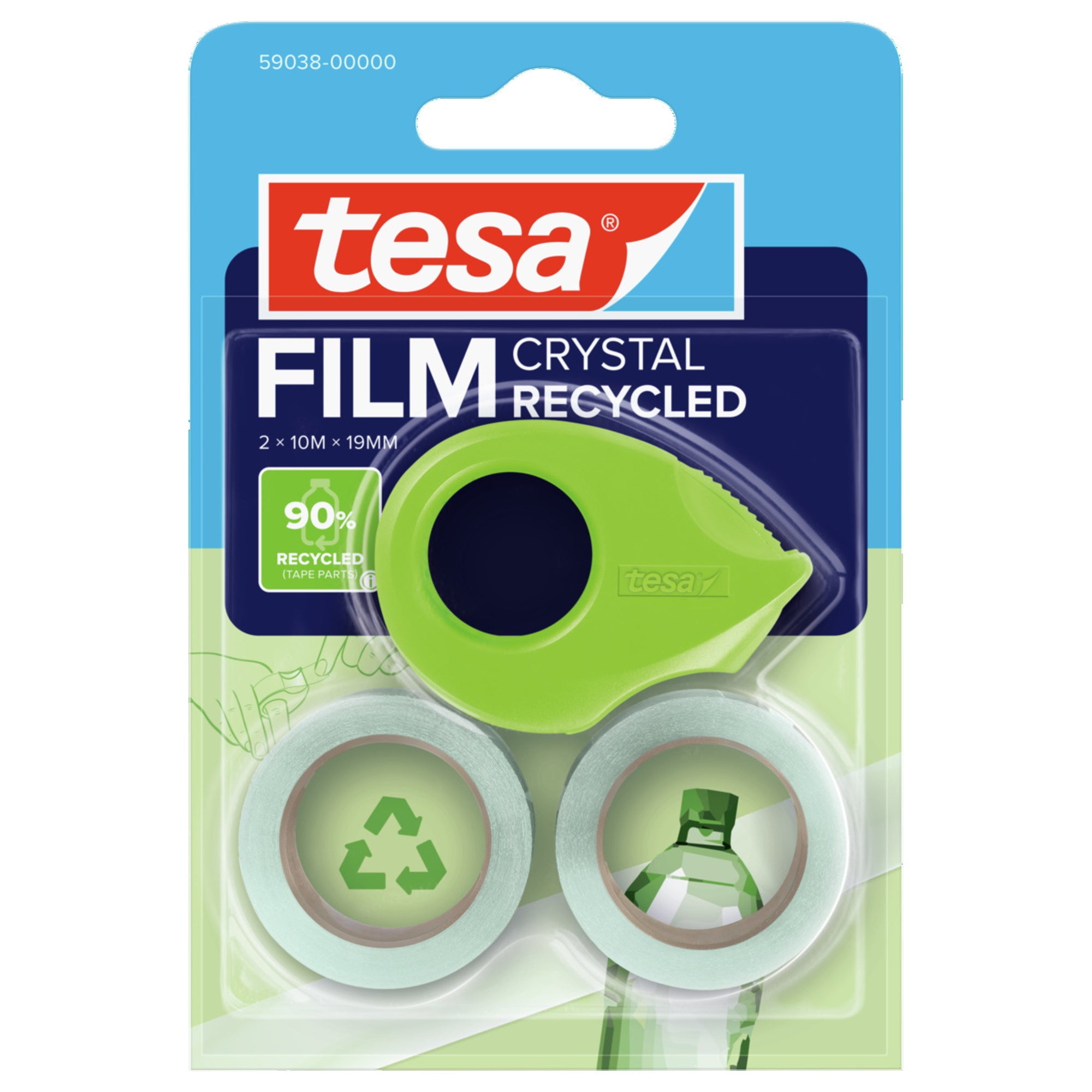 tesa Klebefilm CRYSTAL RECYCLED