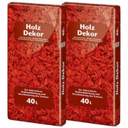 Floragard Mulch Holz Dekor rot 2x40l