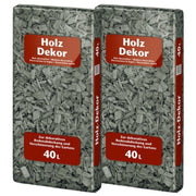 Floragard Mulch Holz Dekor anthrazit 2x40l