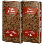 Floragard Mulch Holz Dekor braun 2x40l