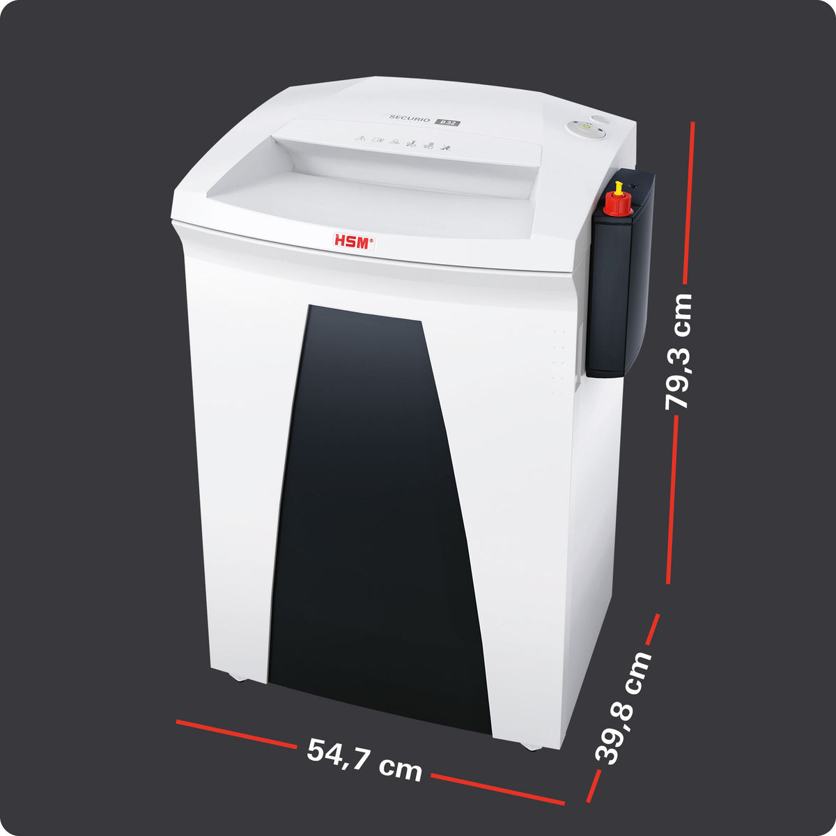 Hsm Aktenvernichter SECURIO B32 Partikel 1x5mm ws
