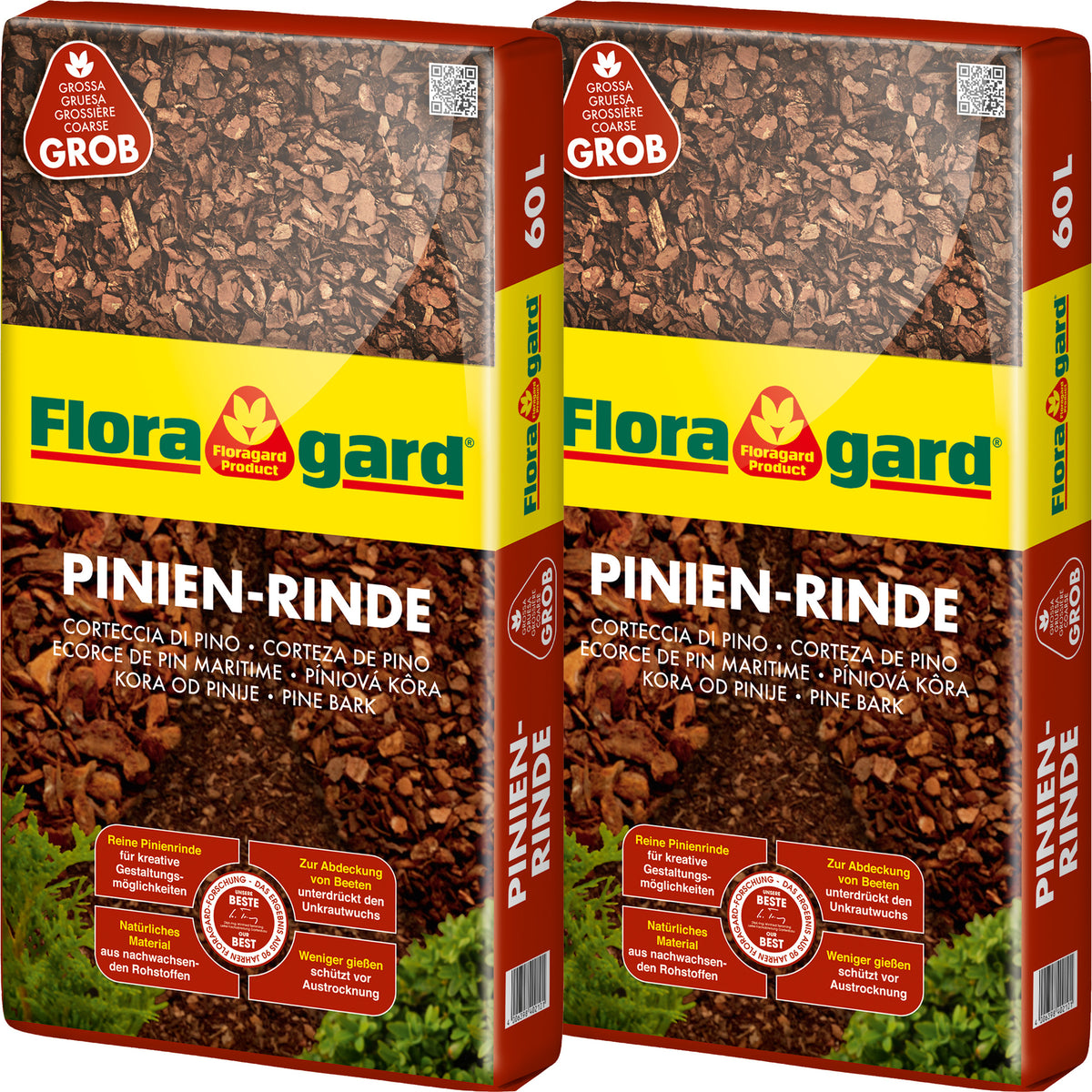 Floragard Mulch Pinienrinde grob 2x60l