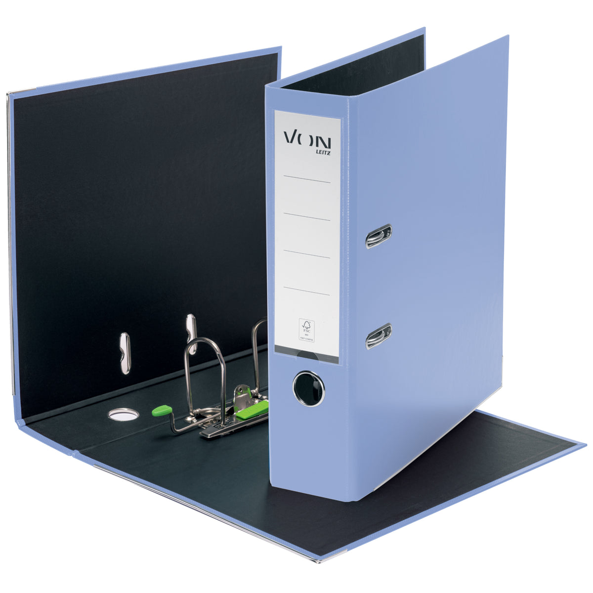 VON Ordner A4 PP 80mm hellblau, DIN A4