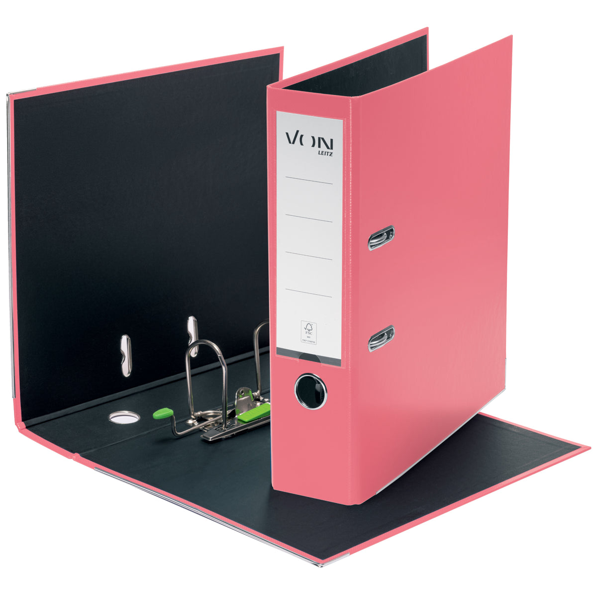 VON Ordner A4 PP 80mm fuchsia, DIN A4