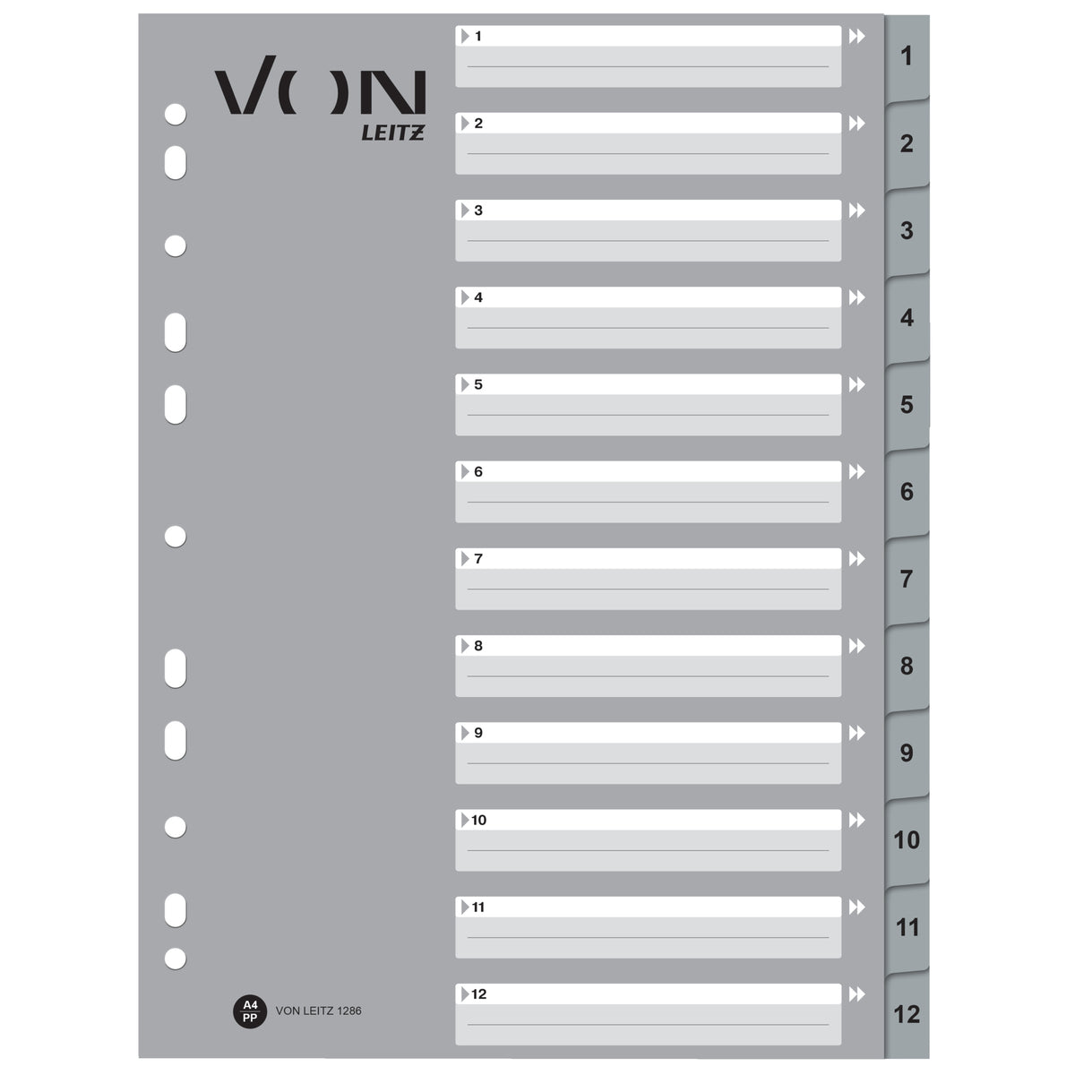 Esselte Zahlenregister, DIN A4