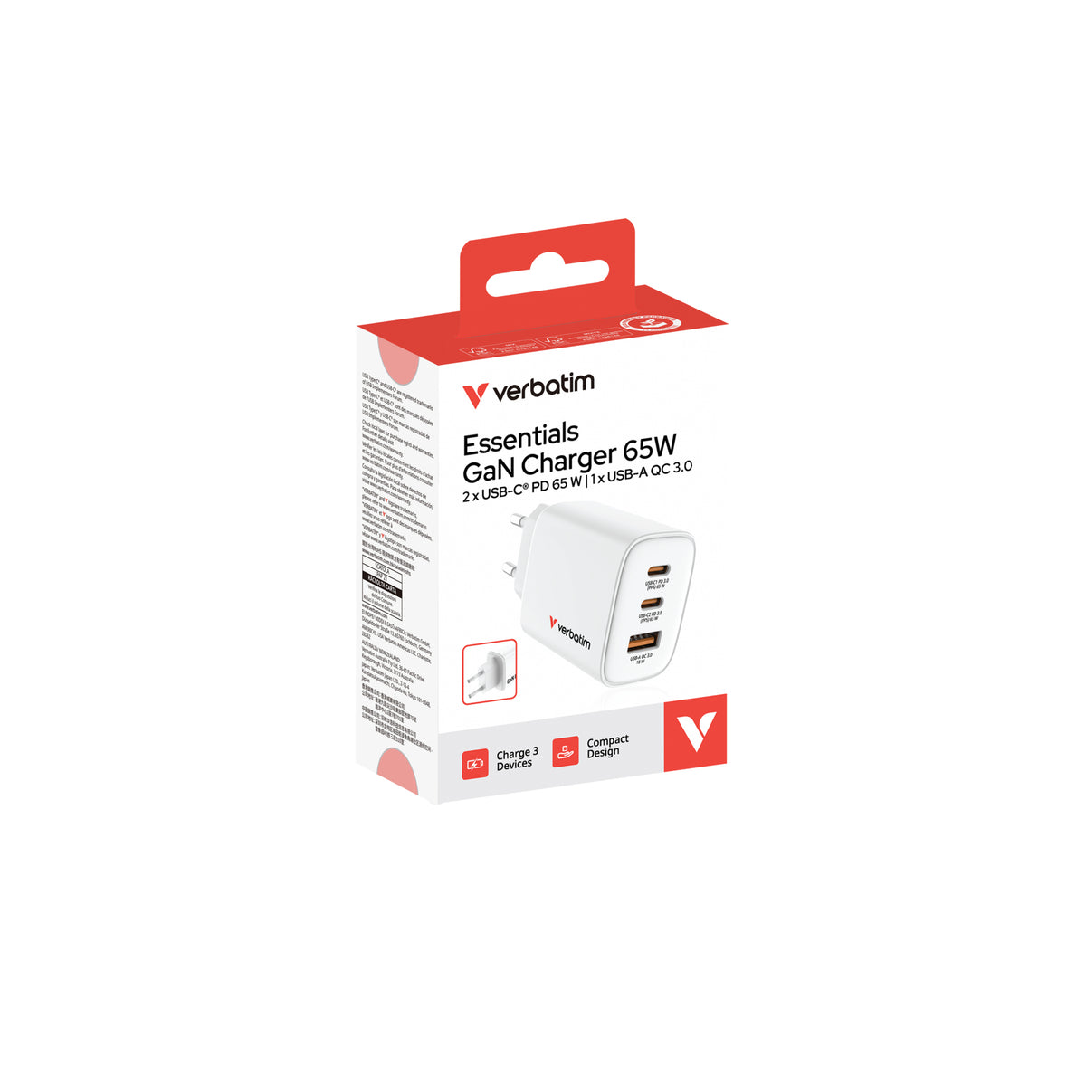 Verbatim Reisenetzteil Essentials GaN